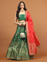 Banarasi Unstitched Choli With Lehenga & Dupatta